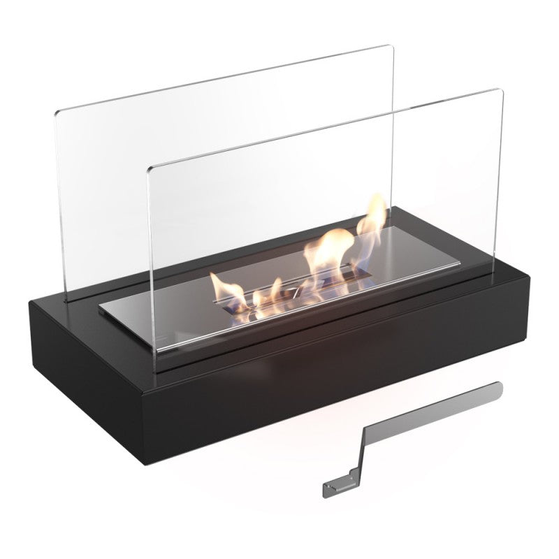 Fire Pits Tabletop with Glass Panels | Portable