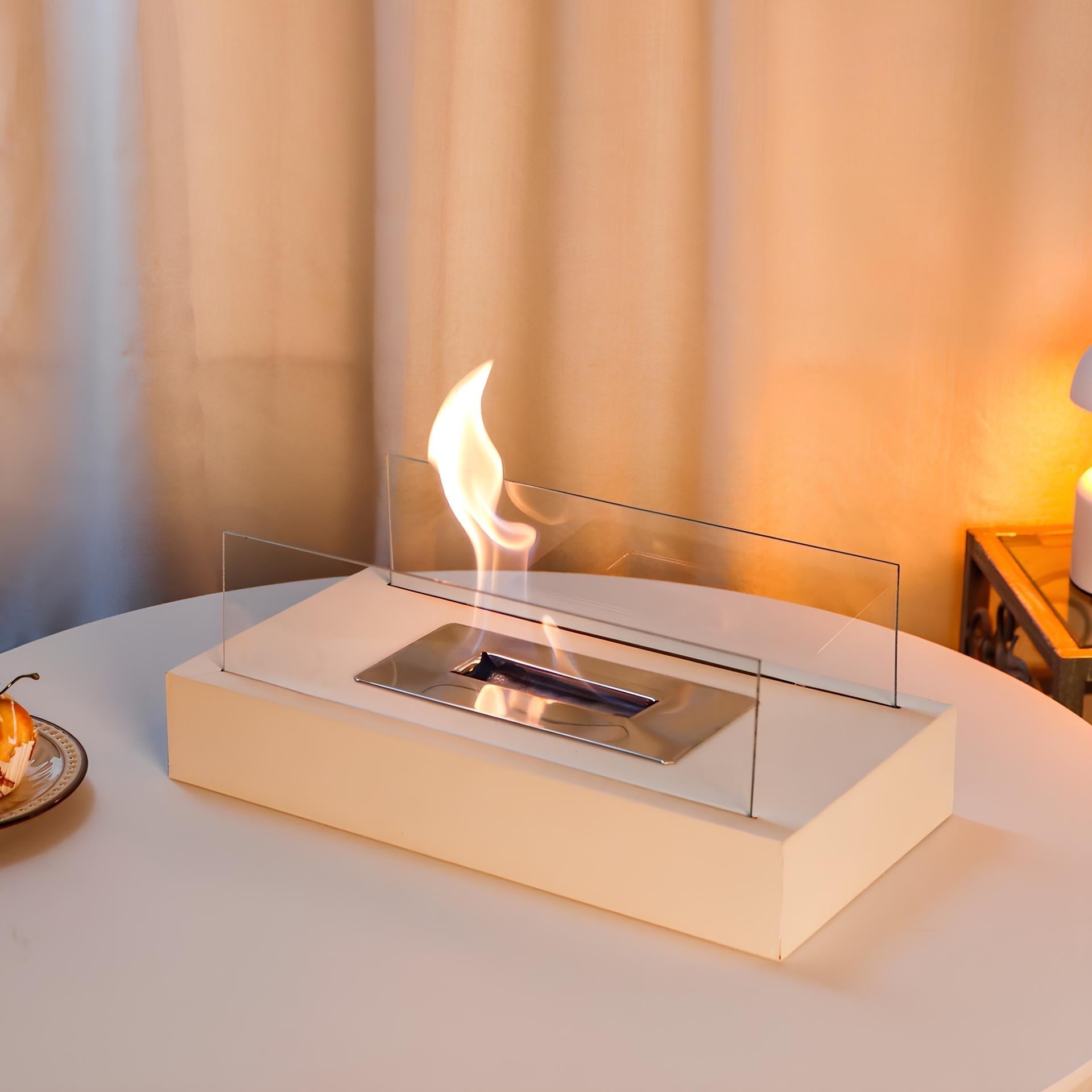 Fire Pits Tabletop with Glass Panels | Portable