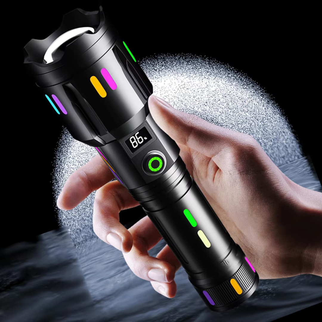 Flashlights Tactical with LCD Display | USB