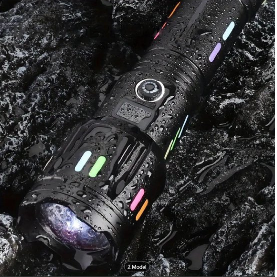 Flashlights Tactical with LCD Display | USB