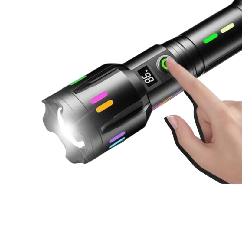Flashlights Tactical with LCD Display | USB