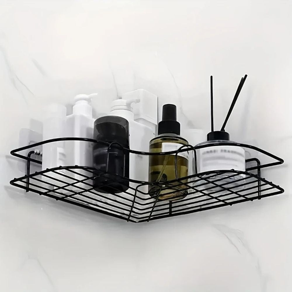 Floating Shelves Corner Shower Caddy | No-Drill