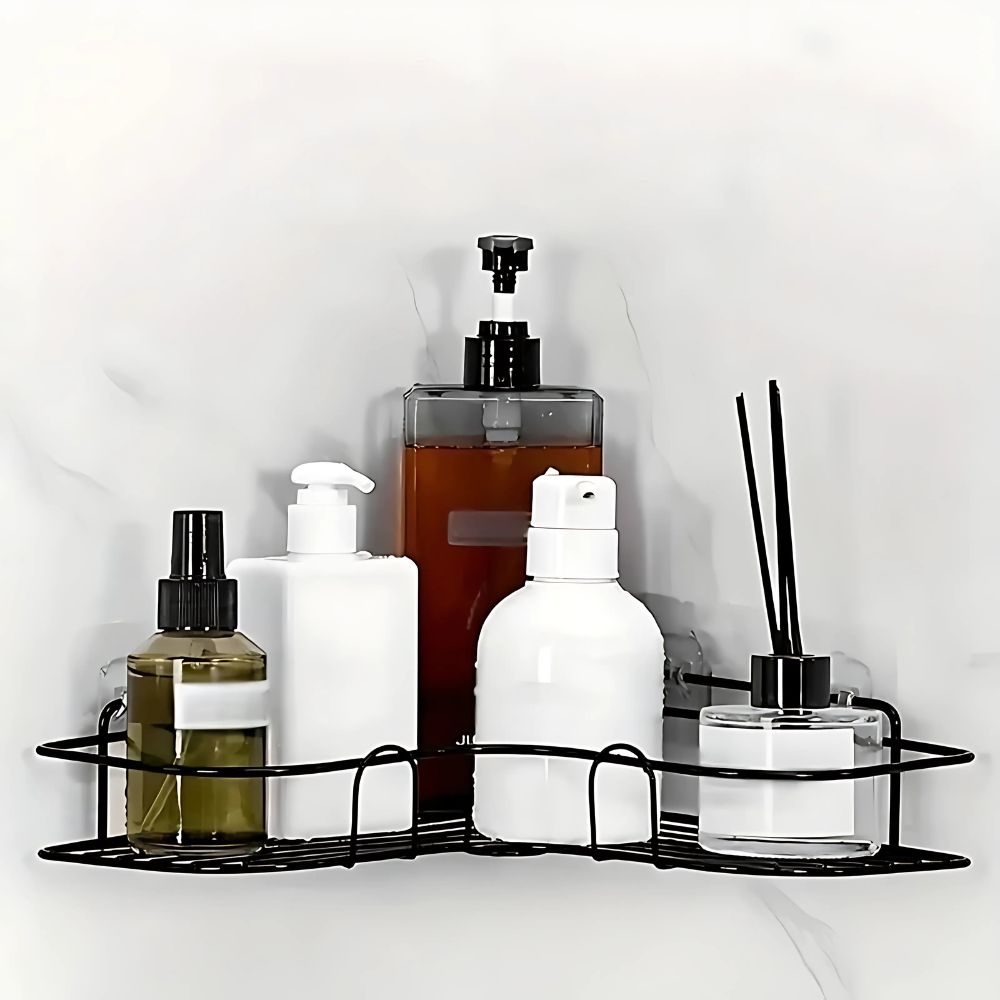 Floating Shelves Corner Shower Caddy | No-Drill
