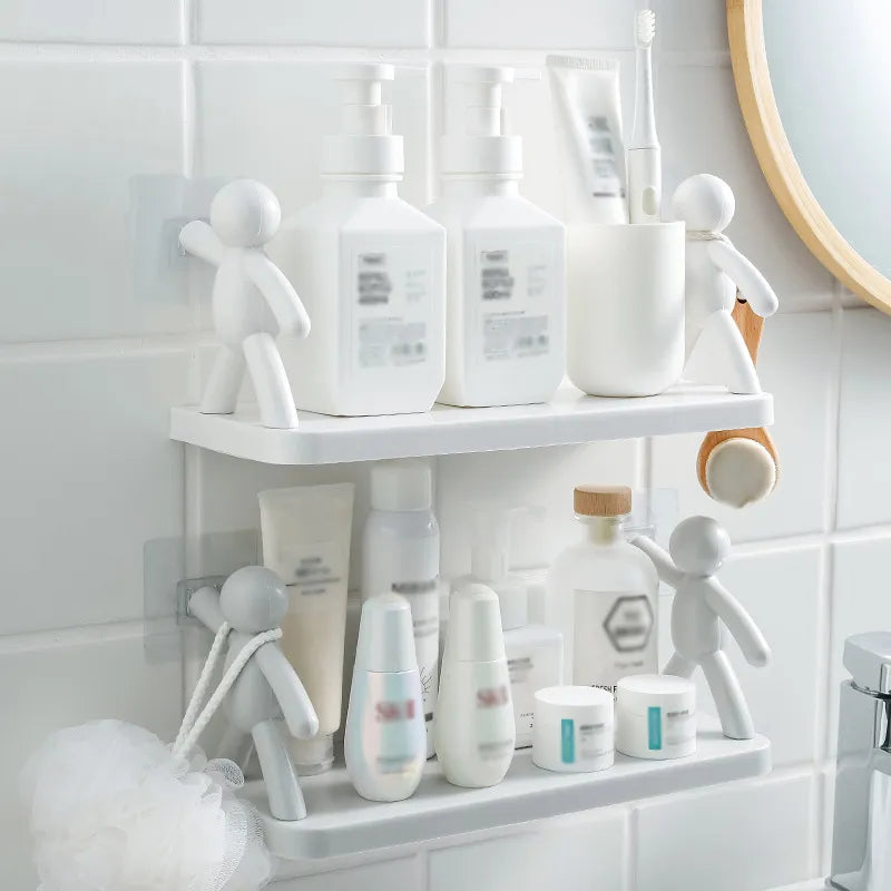 Floating Shelves Figurine Support with Ledge | No-Drill