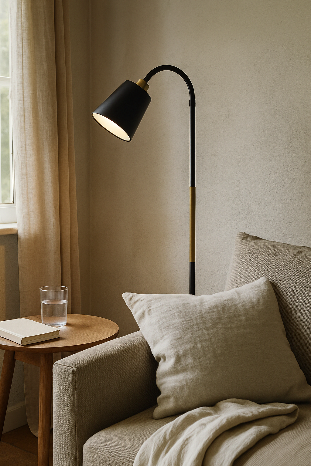 Floor Lamp for Living Room | Wood