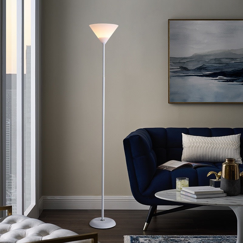 Floor Lamp with Cone Shade for Living Room | Tall