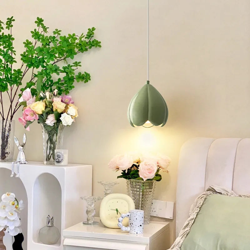 Heart-Petal Pendant Light for Bedroom | LED