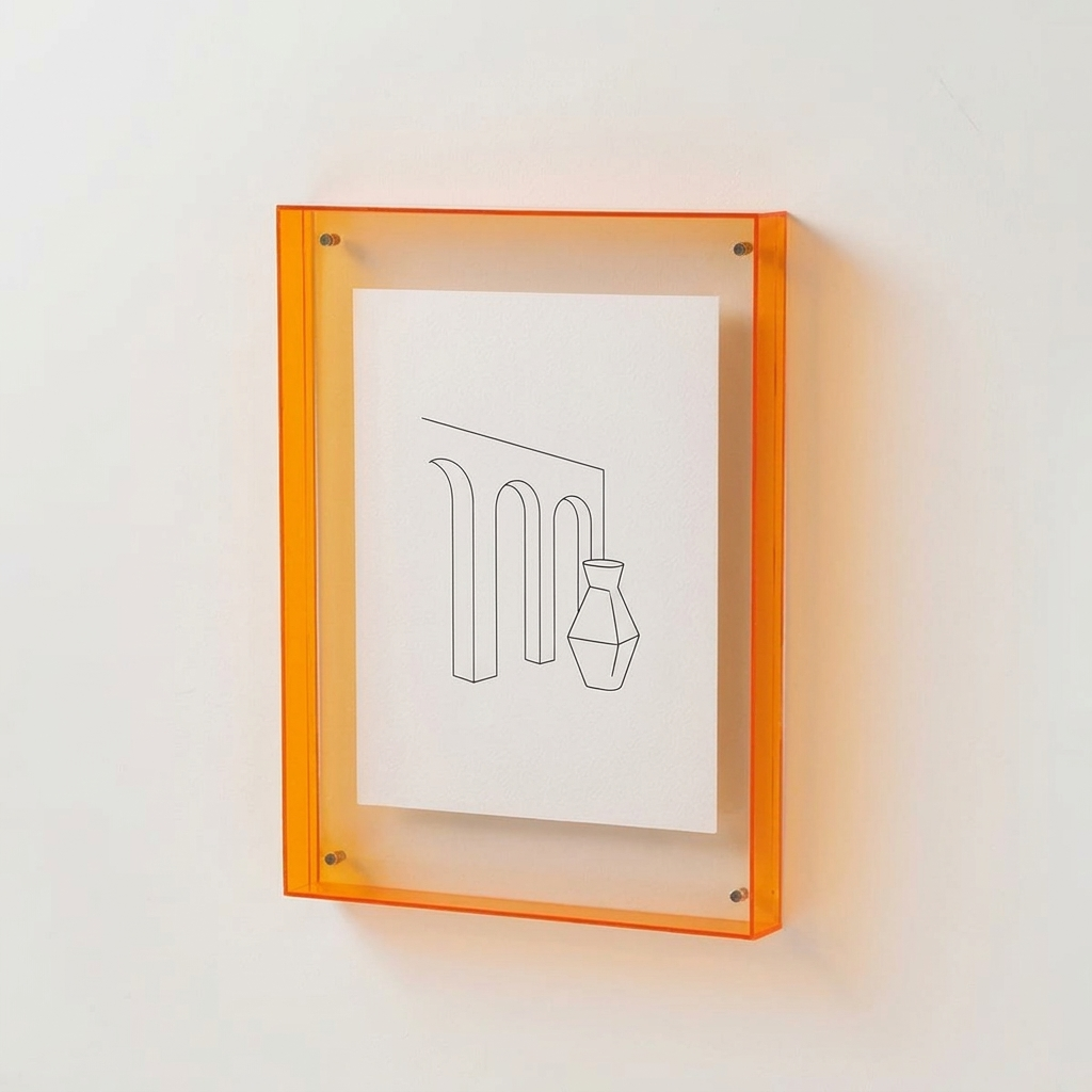 Acrylic Vibrant Edge Picture Frame | Modern