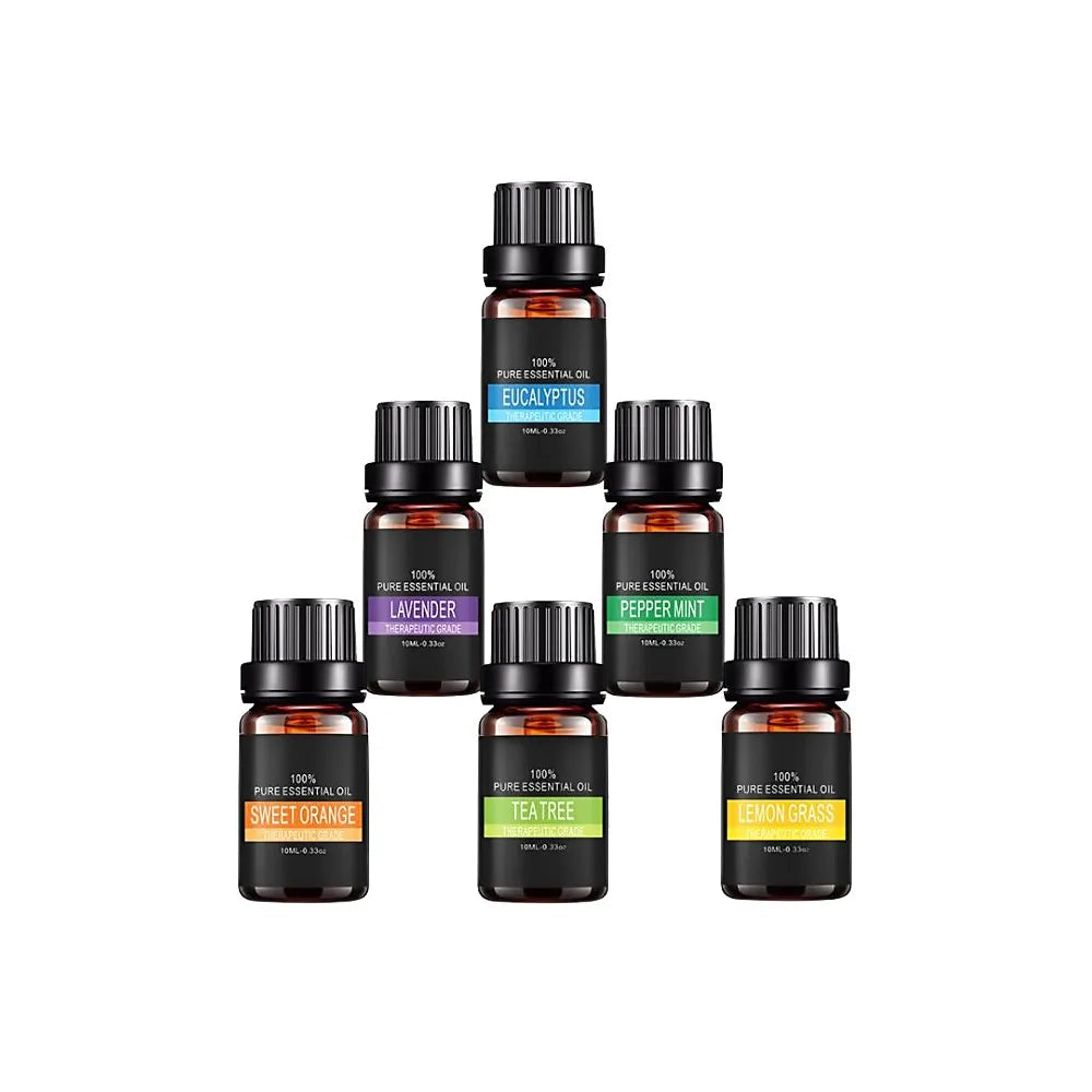 Home Fragrance Essential Oil Set for Diffusers | 6-Pack