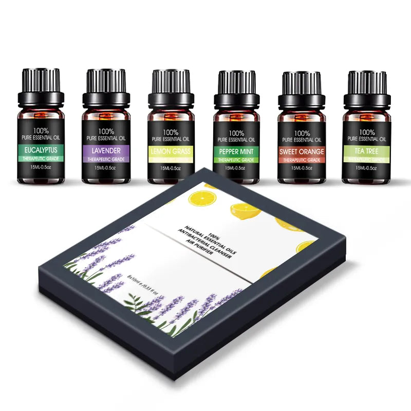 Home Fragrance Essential Oil Set for Diffusers | 6-Pack