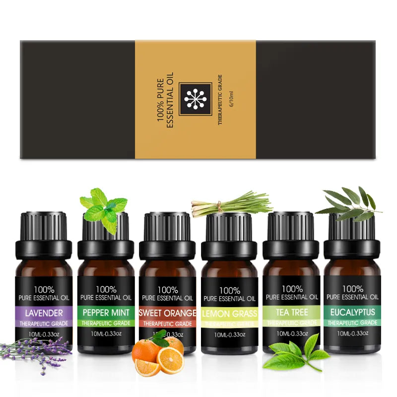 Home Fragrance Essential Oil Set for Diffusers | 6-Pack