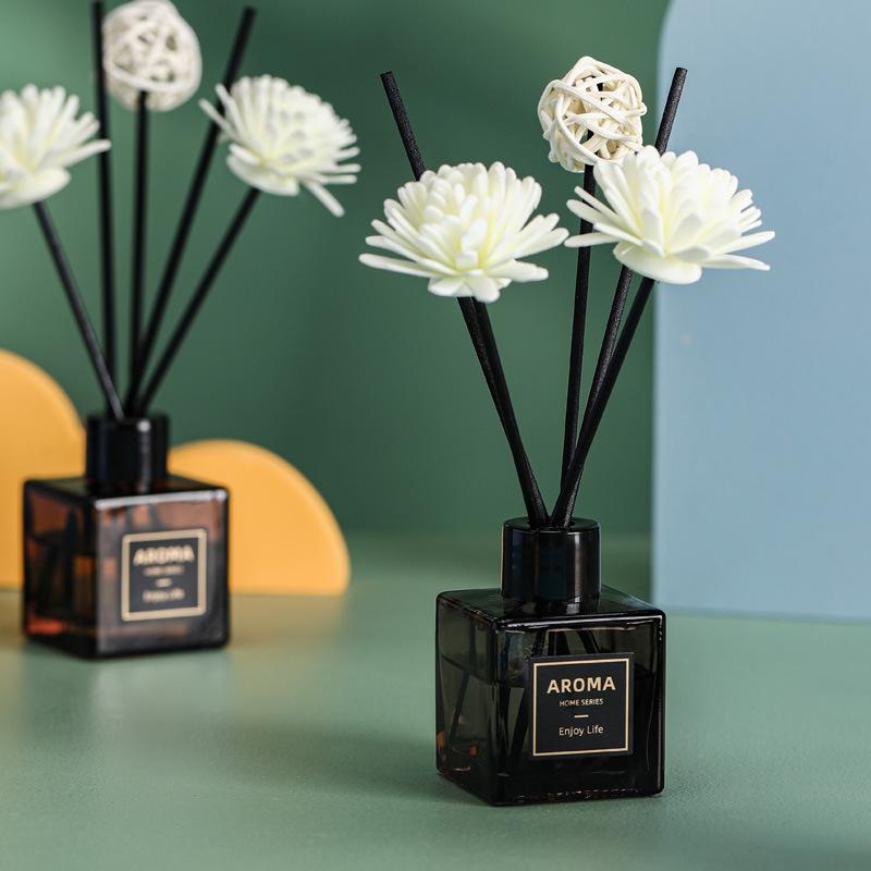 Home Fragrance Reed Diffuser Set with Flower Sticks | Bathroom