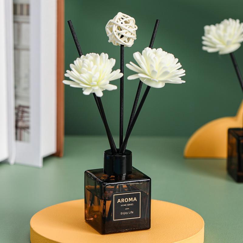 Home Fragrance Reed Diffuser Set with Flower Sticks | Bathroom