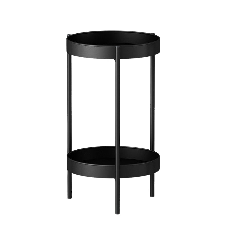 Indoor Plant Stand with Round Trays | 2-Tier