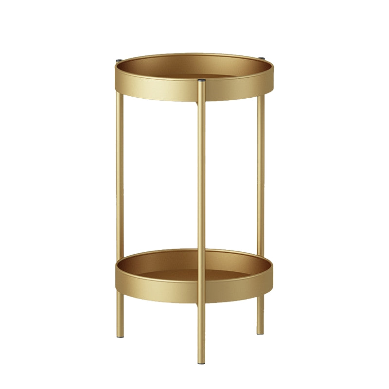 Indoor Plant Stand with Round Trays | 2-Tier