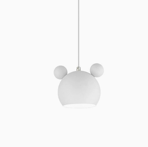 Kids Pendant Light with Round Ear Dome | Matte