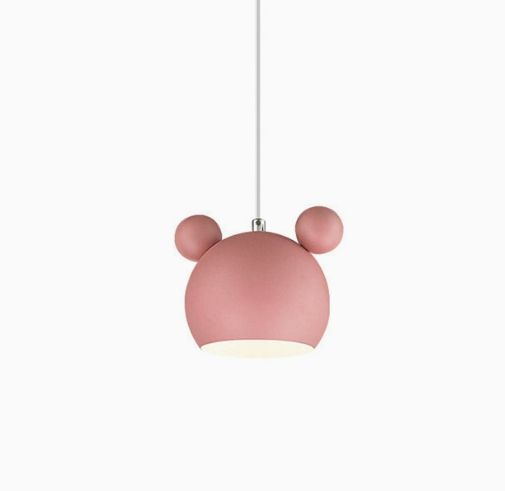 Kids Pendant Light with Round Ear Dome | Matte