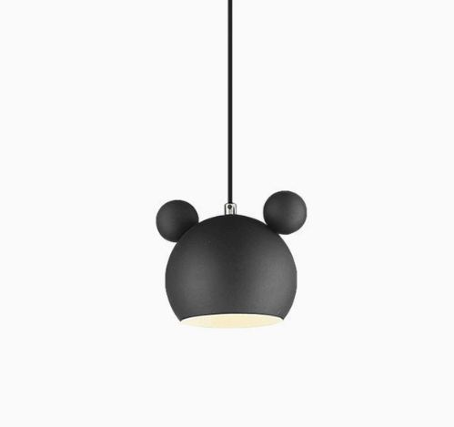 Kids Pendant Light with Round Ear Dome | Matte