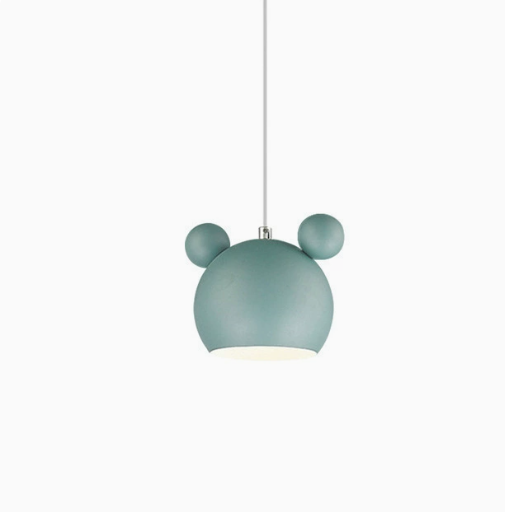 Kids Pendant Light with Round Ear Dome | Matte