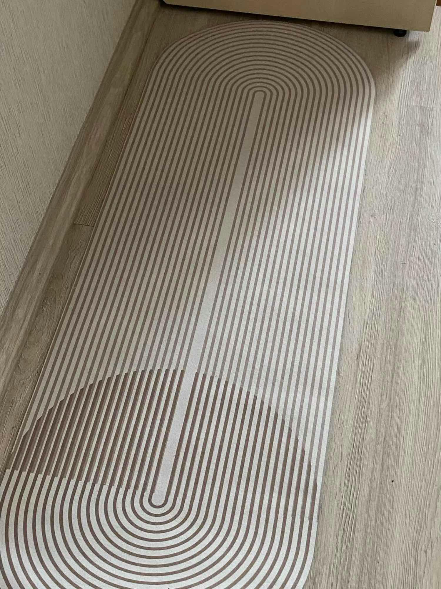 Kitchen Mat with Geometric Print | Non-Slip