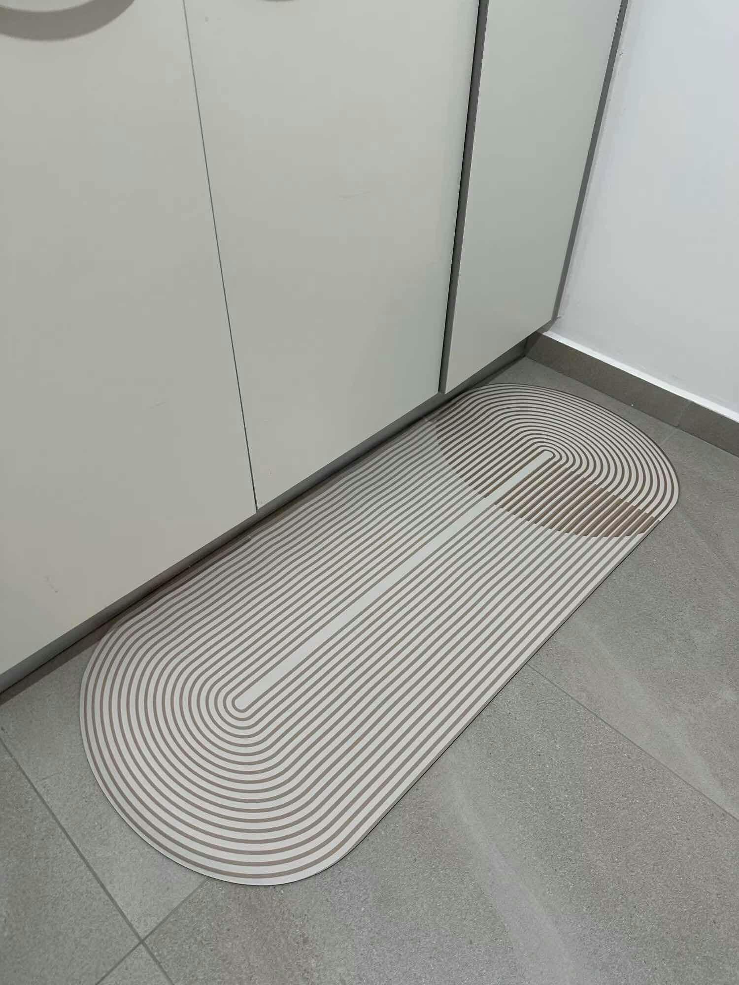 Kitchen Mat with Geometric Print | Non-Slip