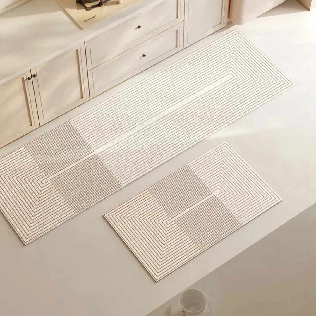 Kitchen Mat with Geometric Print | Non-Slip