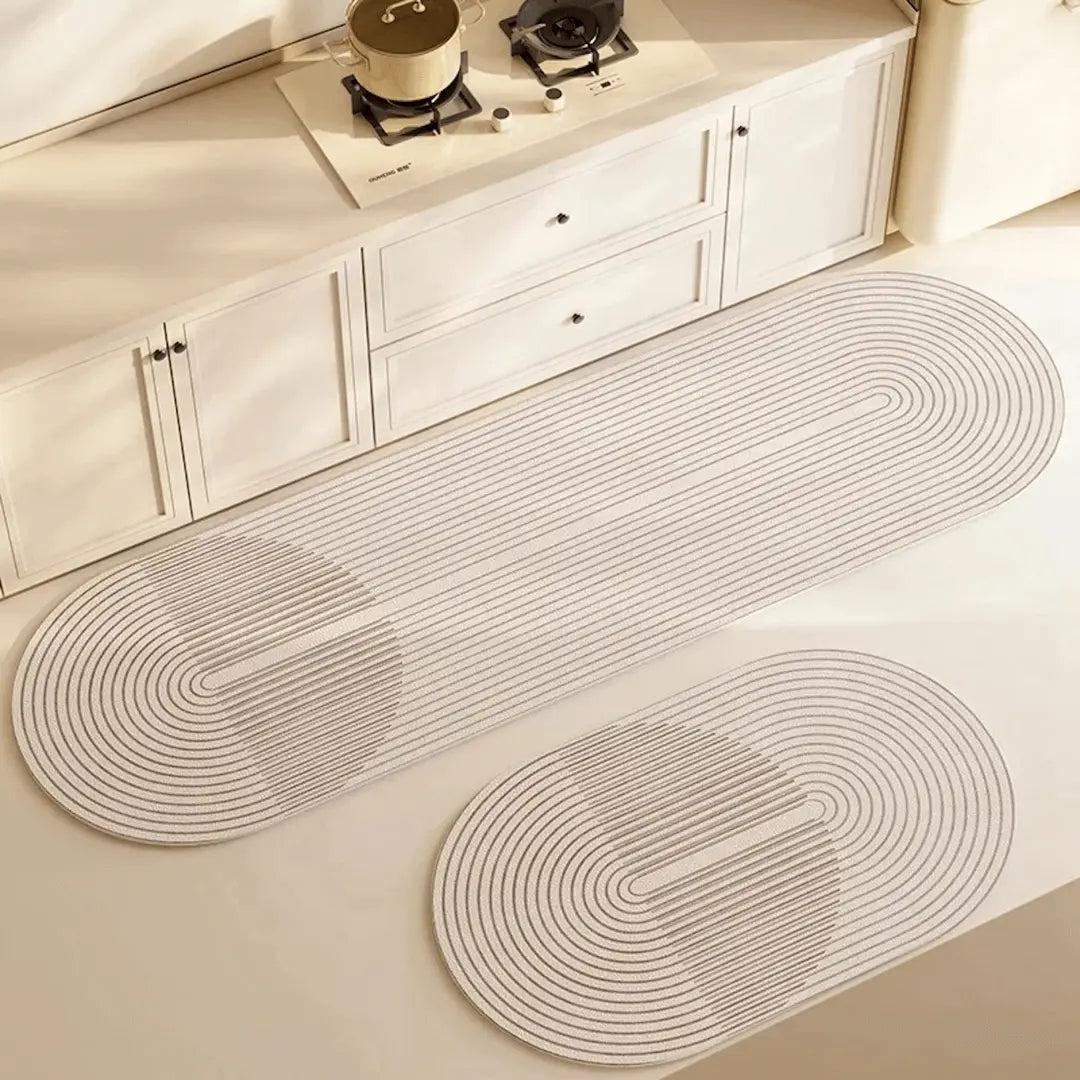 Kitchen Mat with Geometric Print | Non-Slip