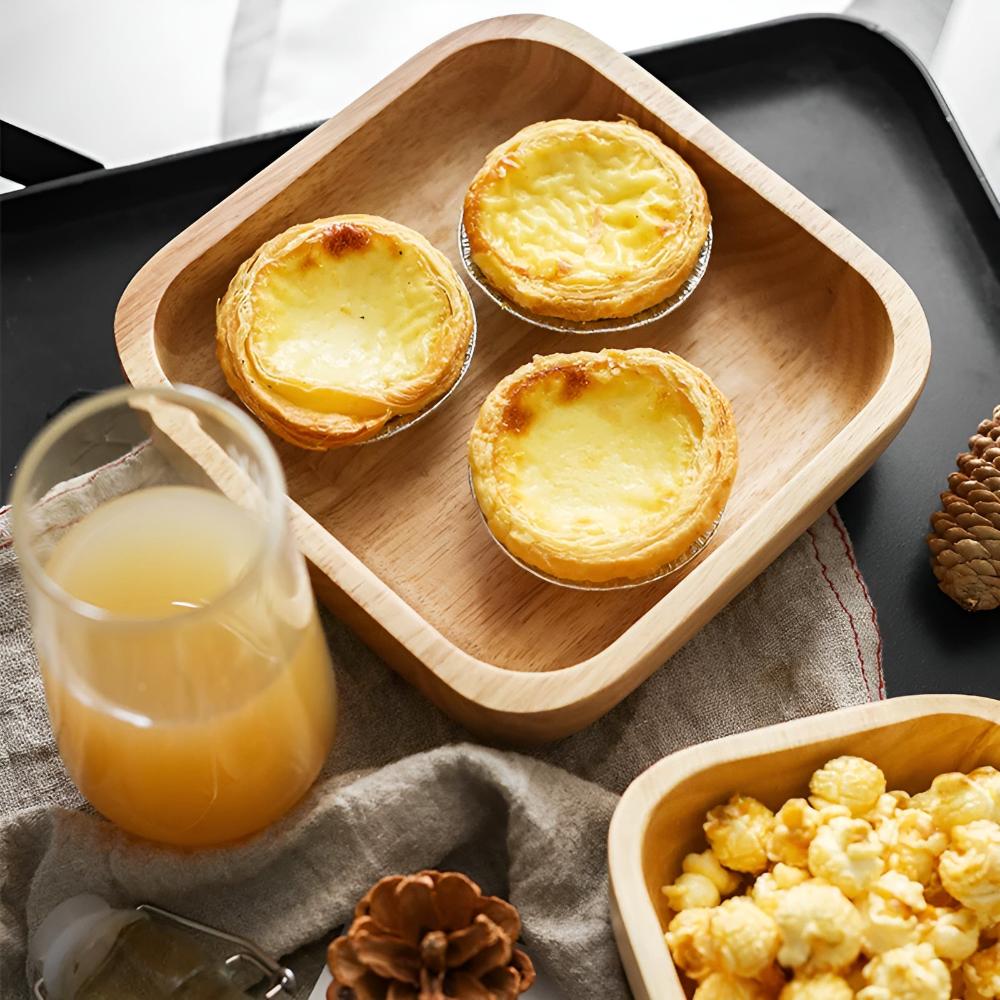 Kitchen Serving Wood Nesting Bowls | Square