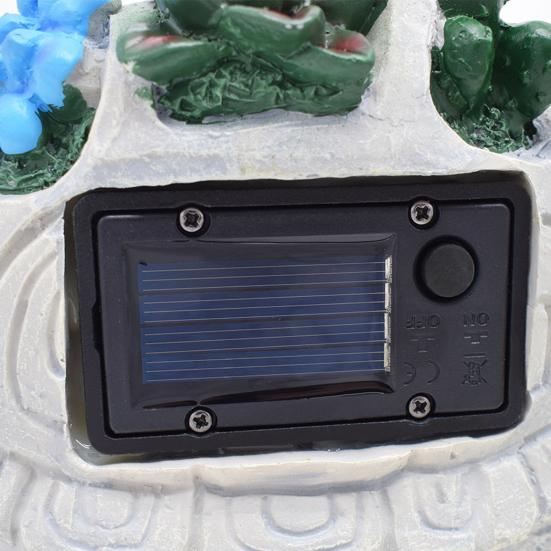 Landscape Lighting Bunny Statue with LED Flower for Garden | Solar
