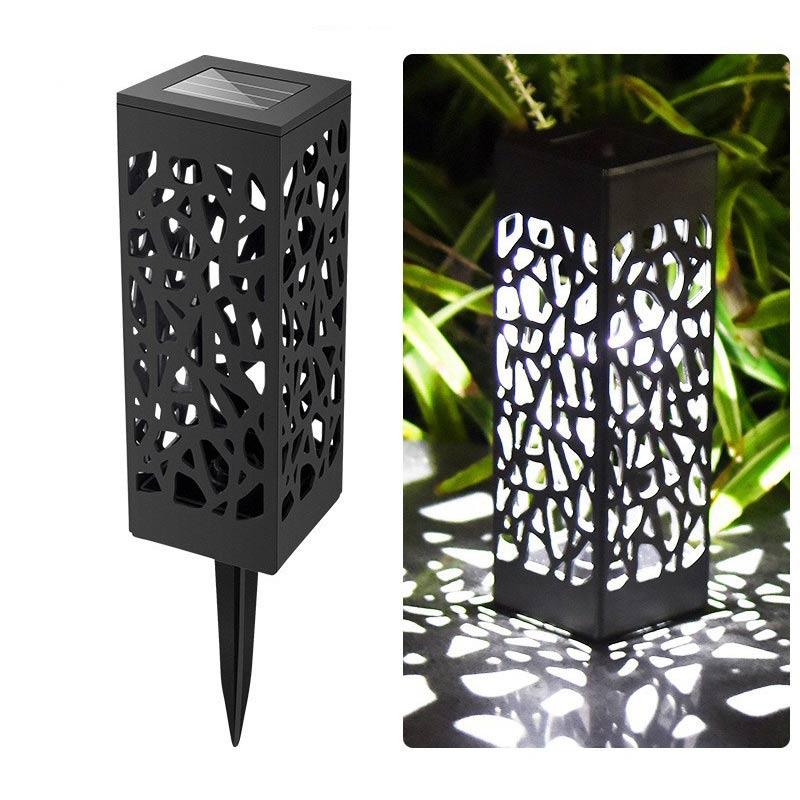 Landscape Lighting Solar LED Stake with Cutout Design | Outdoor