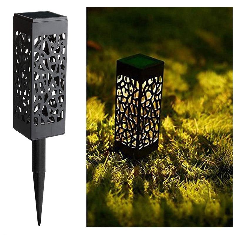 Landscape Lighting Solar LED Stake with Cutout Design | Outdoor