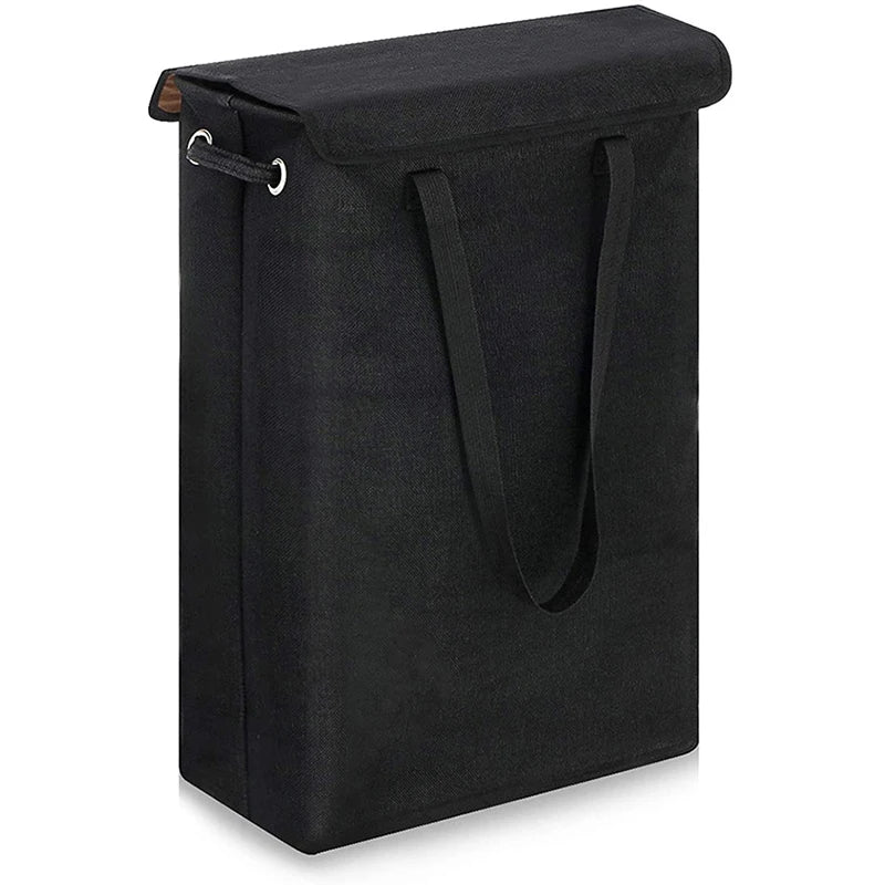 Laundry Basket Slim with Lid & Handles | 45L Foldable