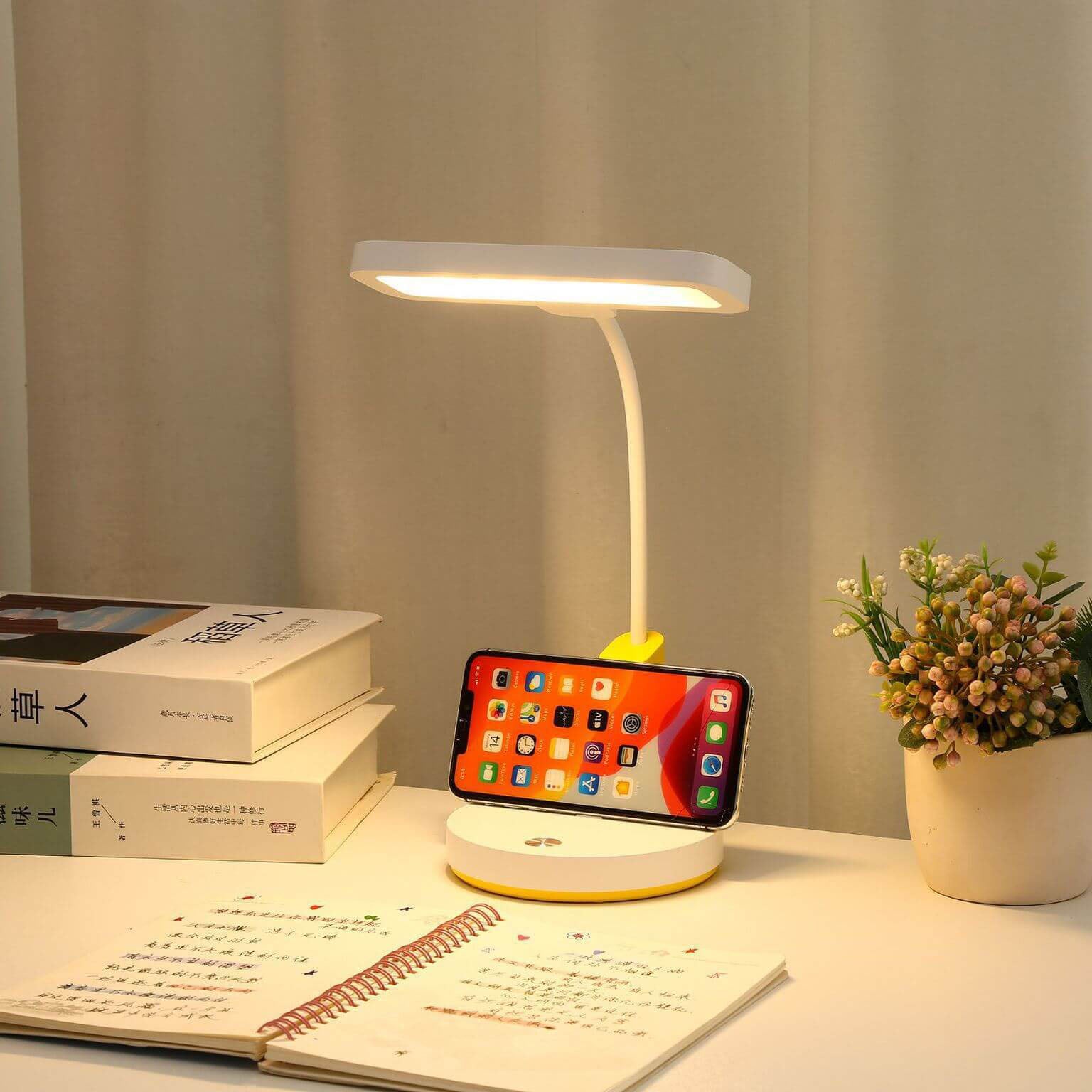 LED Desk Lamp with Flexible Arm for Reading | Adjustable