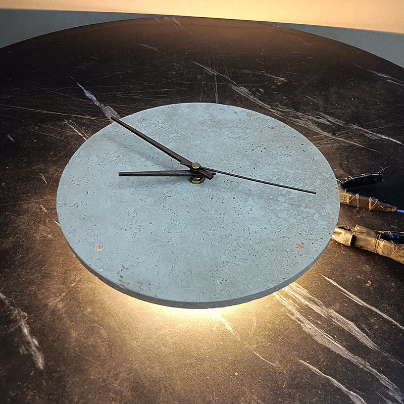 Minimalist Wall Clock with Backlit LED | Round