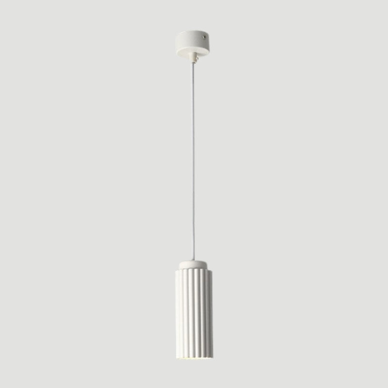 Pendant Light Fluted Cylinder for Kitchen Island | Hardwired