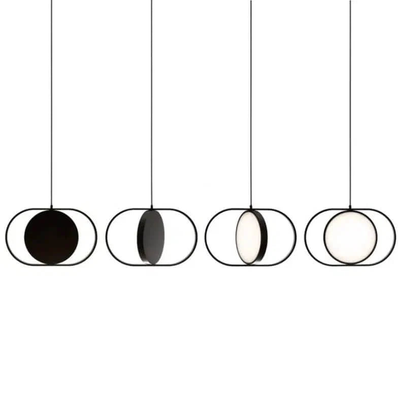 Pendant Light LED with Black Ring Frame | Modern
