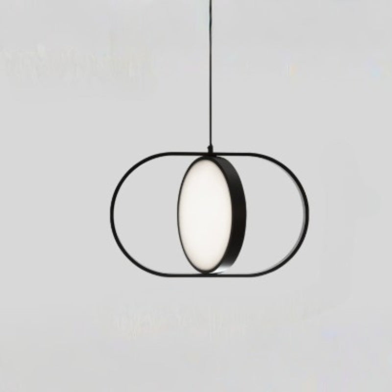 Pendant Light LED with Black Ring Frame | Modern