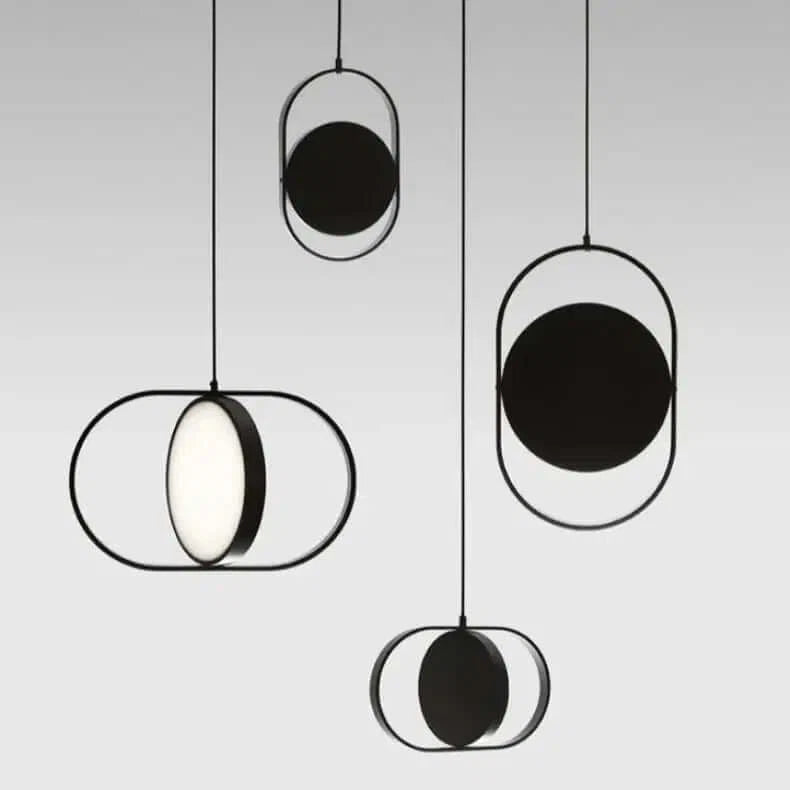Pendant Light LED with Black Ring Frame | Modern