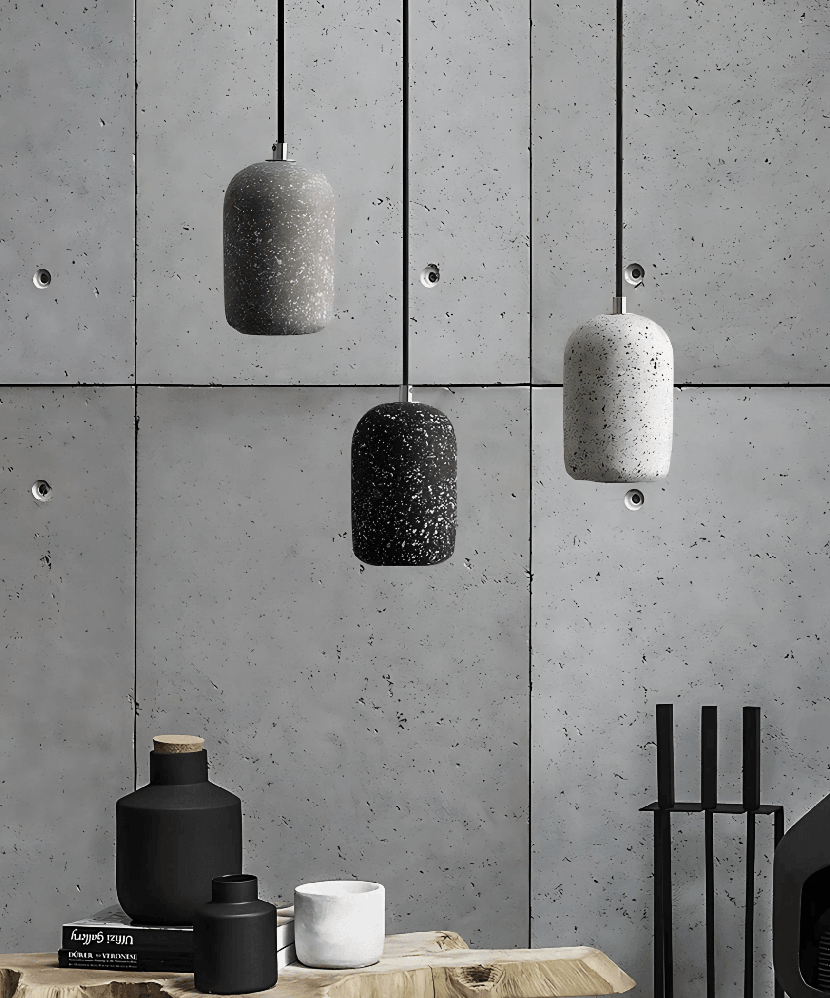 Pendant Light Terrazzo Cylinder for Kitchen | LED