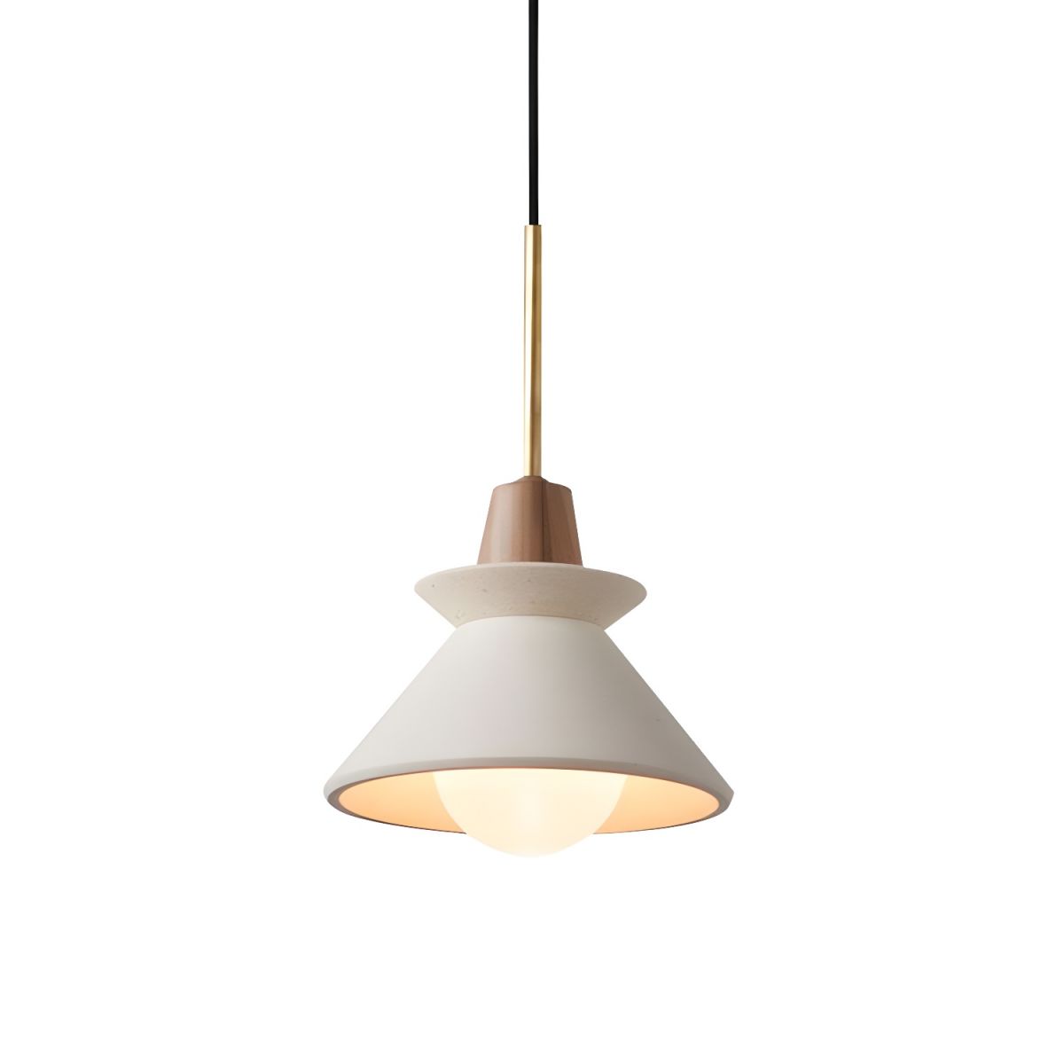 Pendant Light with Cone Shade | Living Room