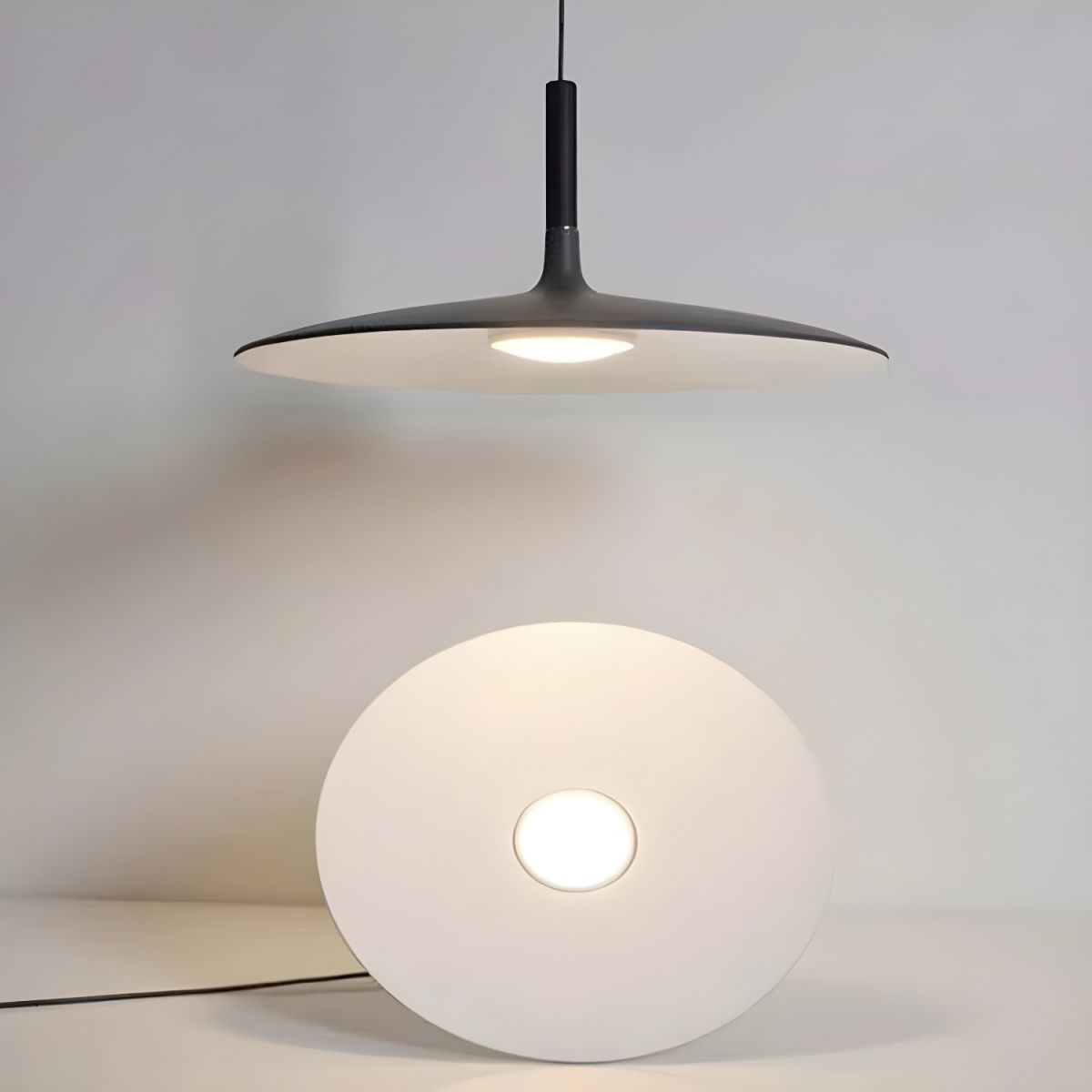 Pendant Light with Flat Disc Shade | Dining & Kitchen