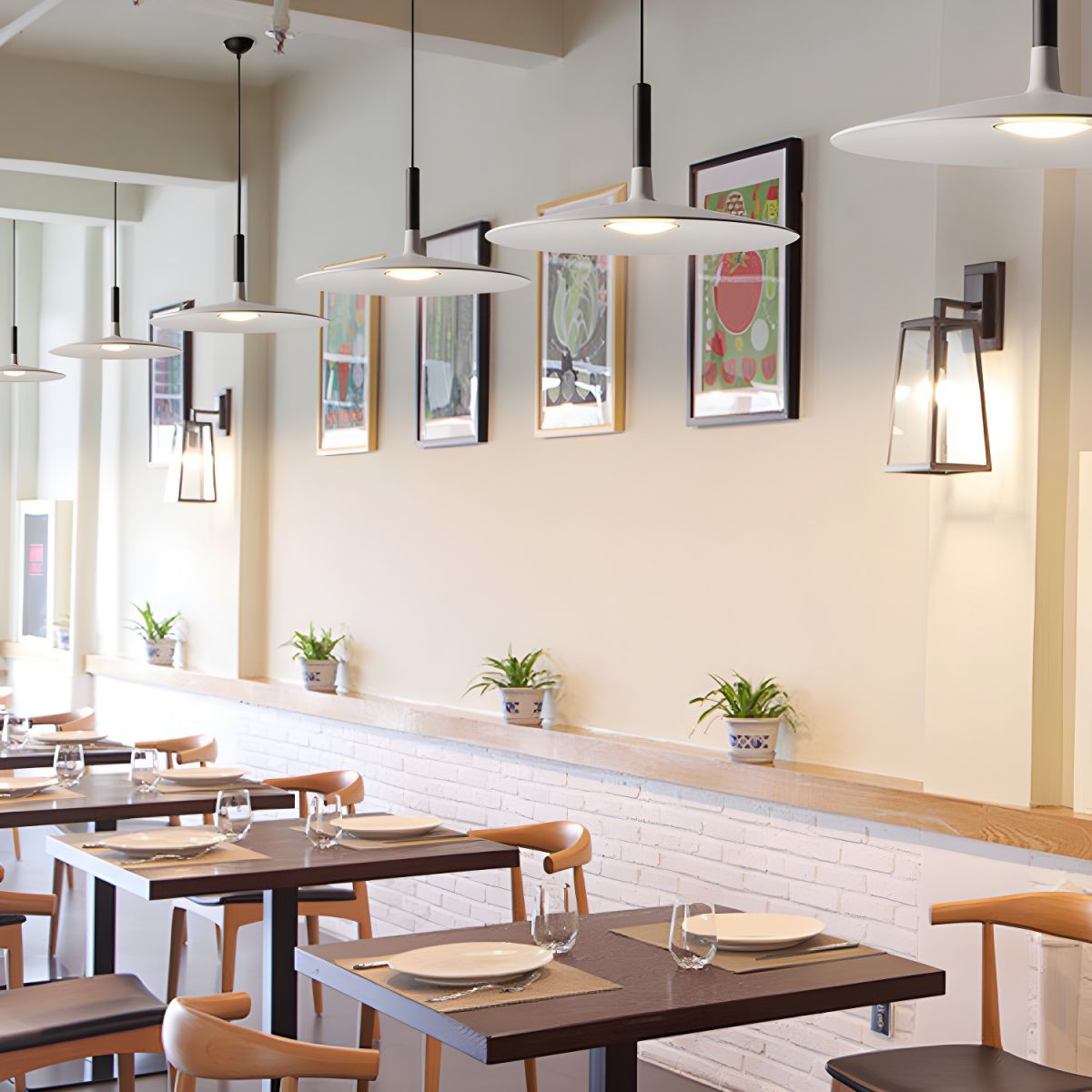 Pendant Light with Flat Disc Shade | Dining & Kitchen