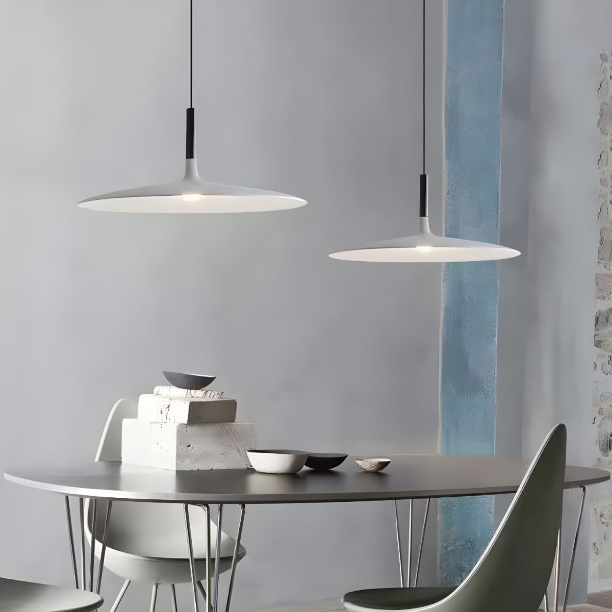Pendant Light with Flat Disc Shade | Dining & Kitchen