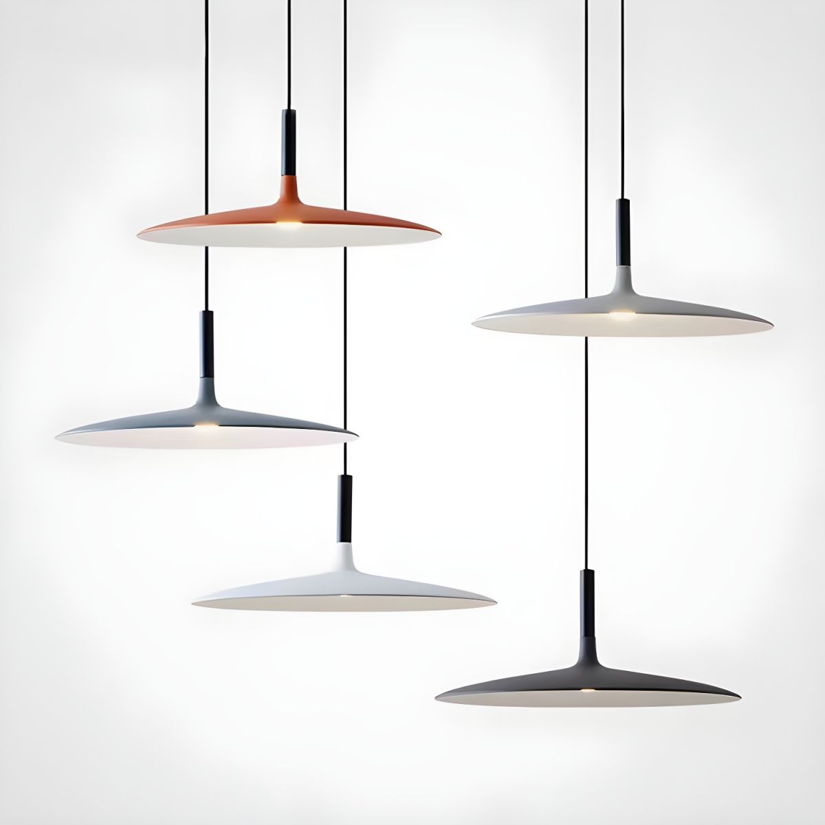 Pendant Light with Flat Disc Shade | Dining & Kitchen