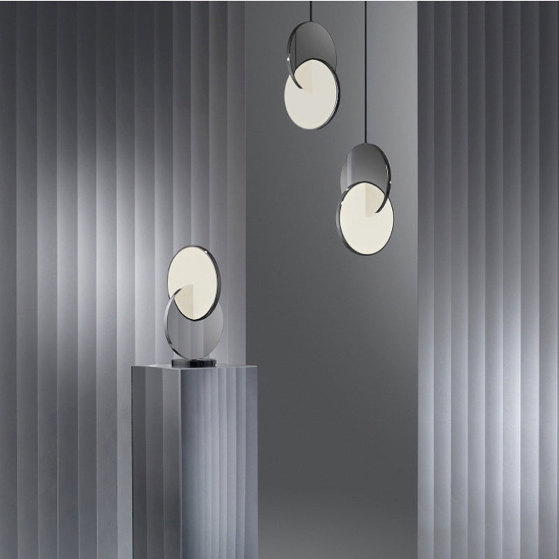 Pendant Light with Overlapping Disc | Bedside & Living Room
