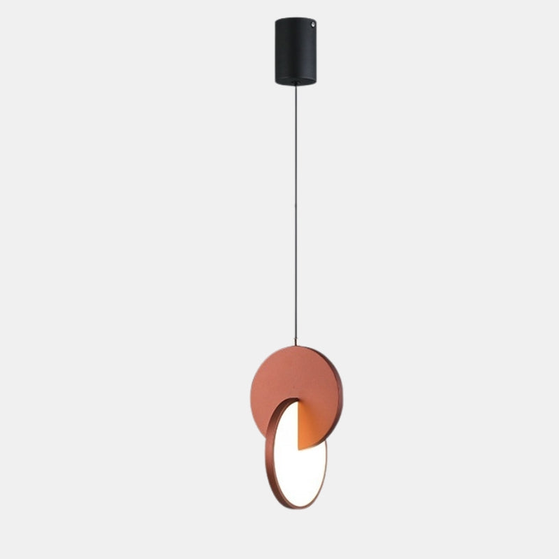 Pendant Light with Overlapping Disc | Bedside & Living Room