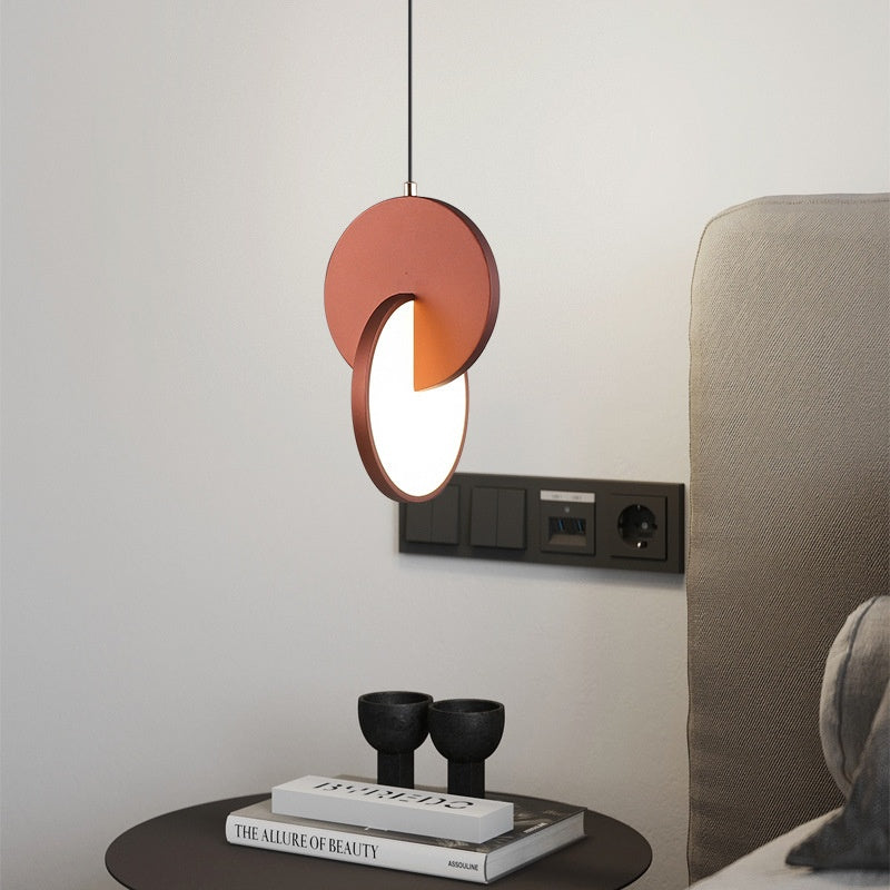 Pendant Light with Overlapping Disc | Bedside & Living Room