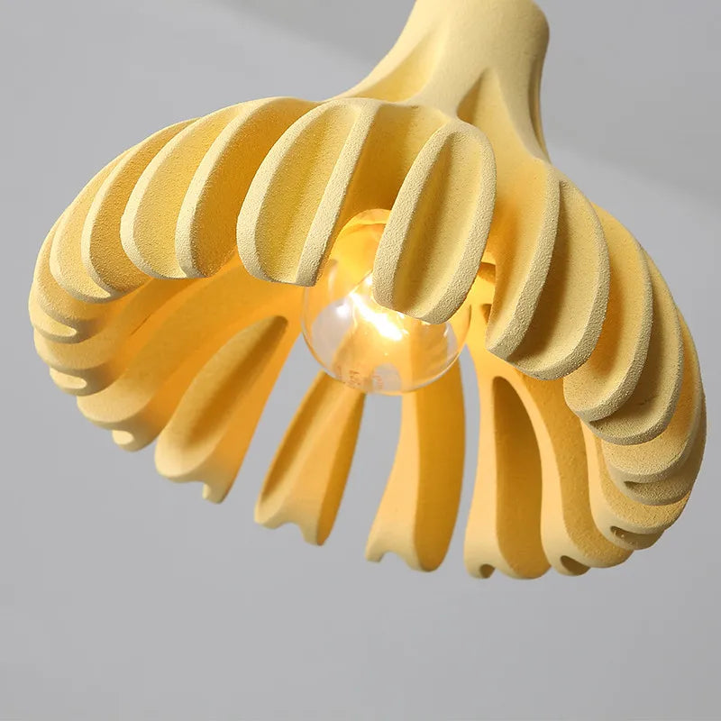 Pendant Light with Ribbed Petal Shade | Living Room & Kitchen