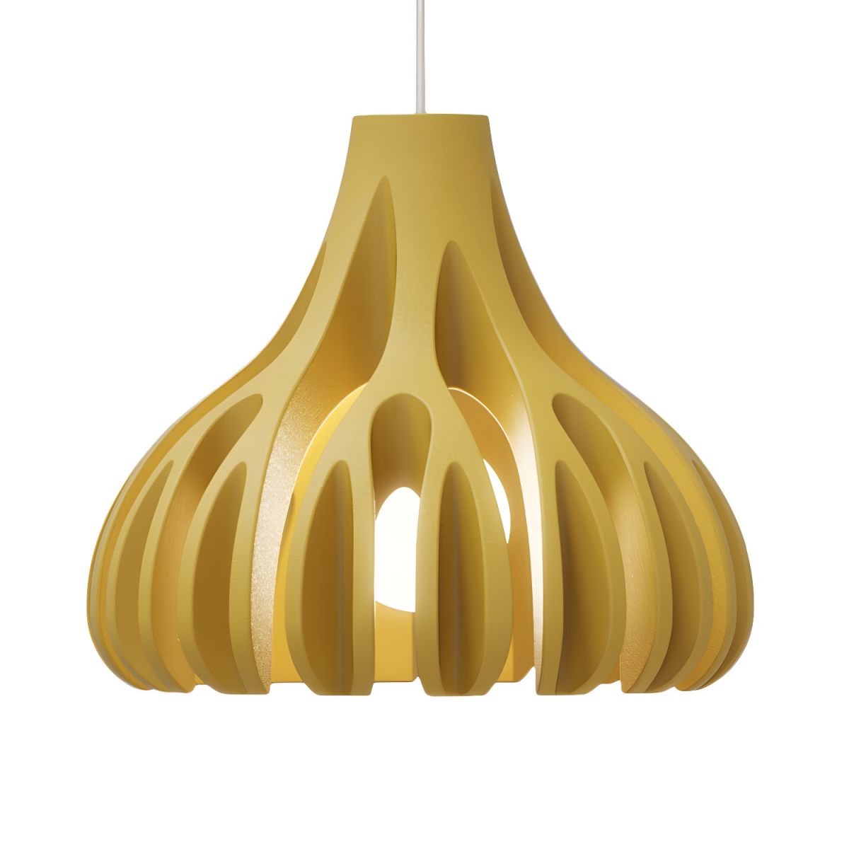 Pendant Light with Ribbed Petal Shade | Living Room & Kitchen