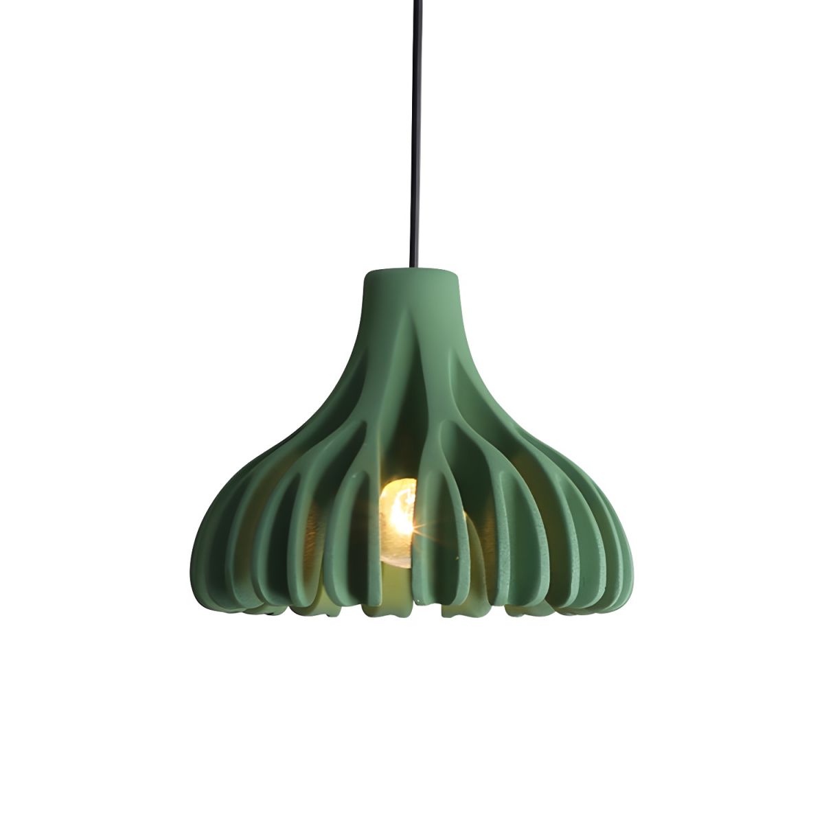 Pendant Light with Ribbed Petal Shade | Living Room & Kitchen